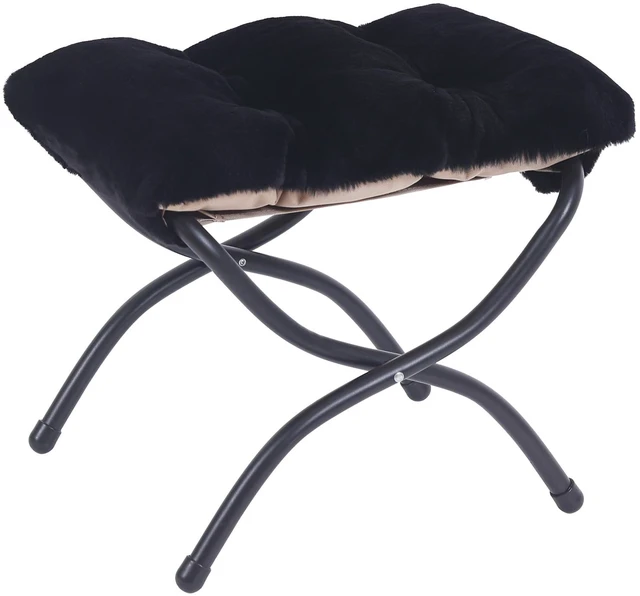 Main image of Folding Ottoman, Foldable Footrest Stool, Portable Small Foot Stool for Couch, Collapsible Foot Rest Ottoman for Sofa, Accent Padded Ottomans for Lazy Chair, Living Room, Bedroom