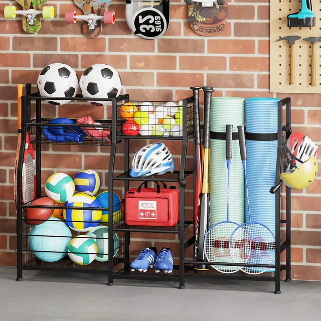 Main image of Sonyabecca Garage Sports Equipment Organizer Golf Bag Storage Rack