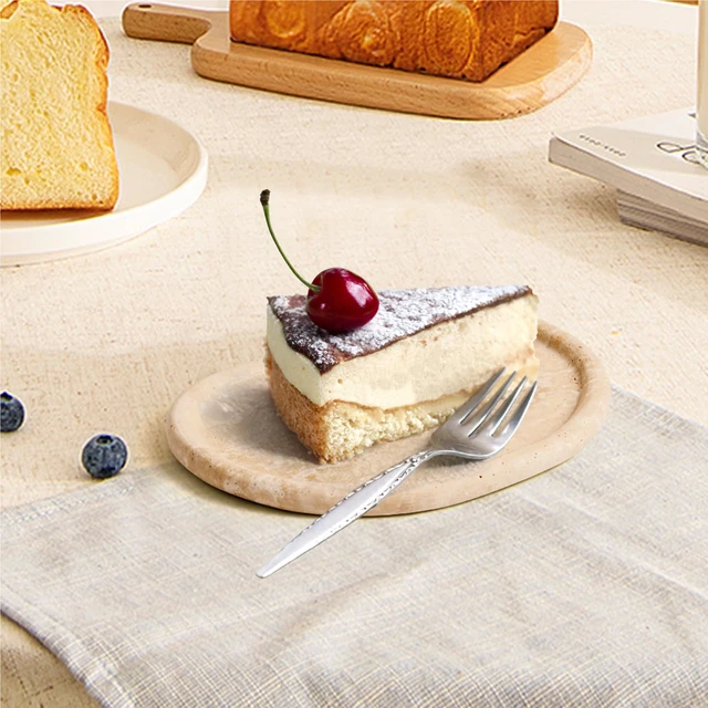 Alt view image 6 of 7 - Natural Travertine Tray,Marble Ring Dish for Bathroom,Special-Shaped Jewelry Tray,Dressing Table, Bedside Table,Home Decor,Beige Large (NS030)