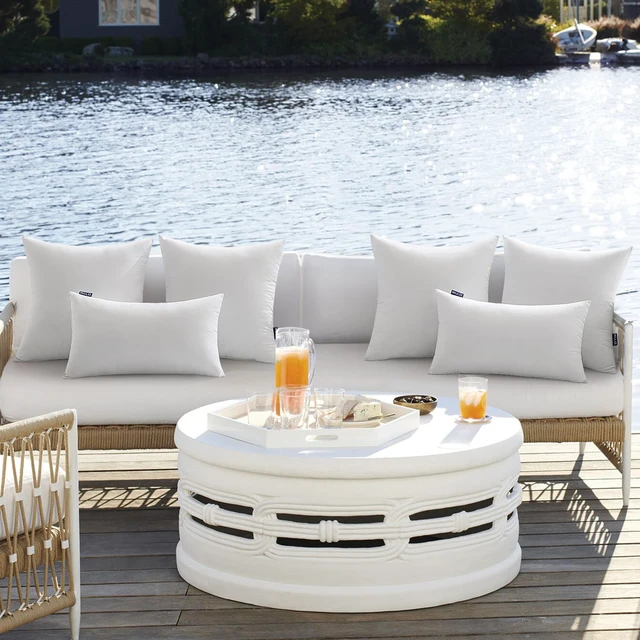 Alt view image 6 of 7 - MIULEE 18x18 Inch Outdoor Pillow Inserts, Pack of 4 Waterproof Pillows