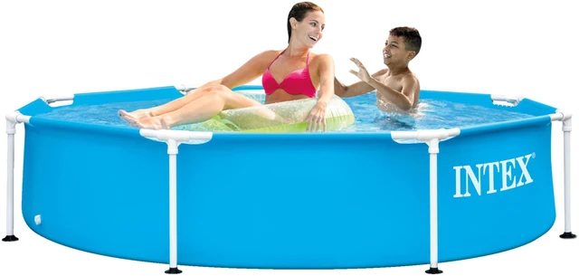 Main image of INTEX Metal Frame 8ft x 20in Round Above Ground Swimming Pool