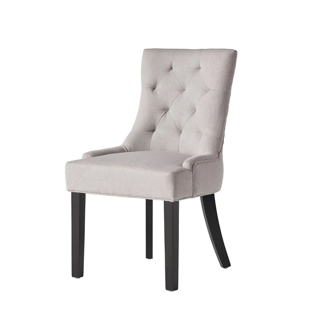 Alt view image 3 of 7 - Knight Home Hayden Fabric Dining Chairs, 2-Pcs Set,Polyester, Light Grey