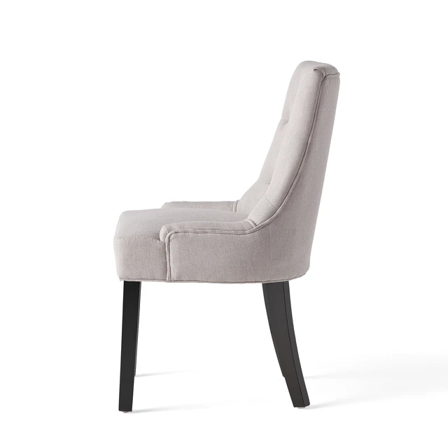 Alt view image 5 of 7 - Knight Home Hayden Fabric Dining Chairs, 2-Pcs Set,Polyester, Light Grey