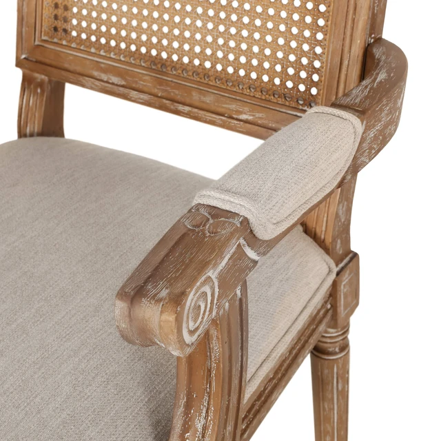 Alt view image 3 of 6 - Knight Home Maria DINING CHAIR SETS, Wood, Beige + Natural