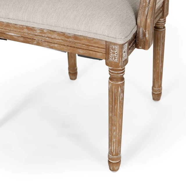 Alt view image 4 of 6 - Knight Home Maria DINING CHAIR SETS, Wood, Beige + Natural