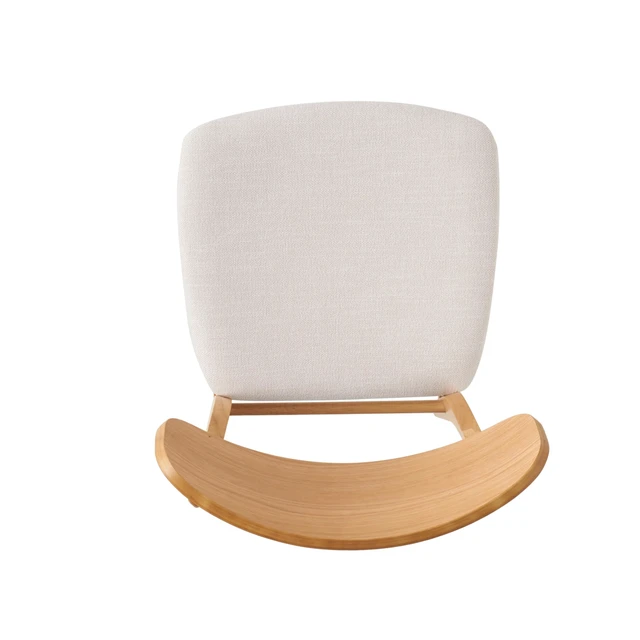 Alt view image 6 of 7 - Home Lucious Fabric / Oak Finish Dining Chairs, 2-Pcs Set, Light Beige