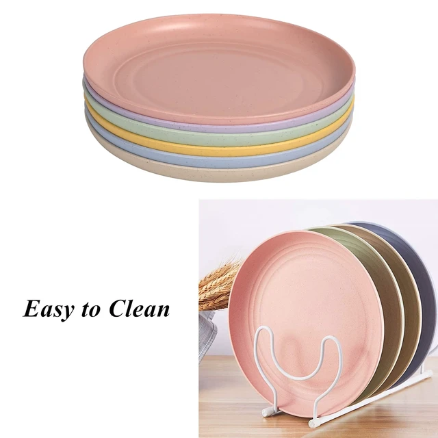 Alt view image 4 of 7 - Wheat Straw Plates 6 Pack 5.9 Inch Small Appetizer Plate Set
Unbreakable Lightweight Reusable Dishwasher & Microwave Safe Daily Use Dinner Dishes for Kitchen Outdoor Camping