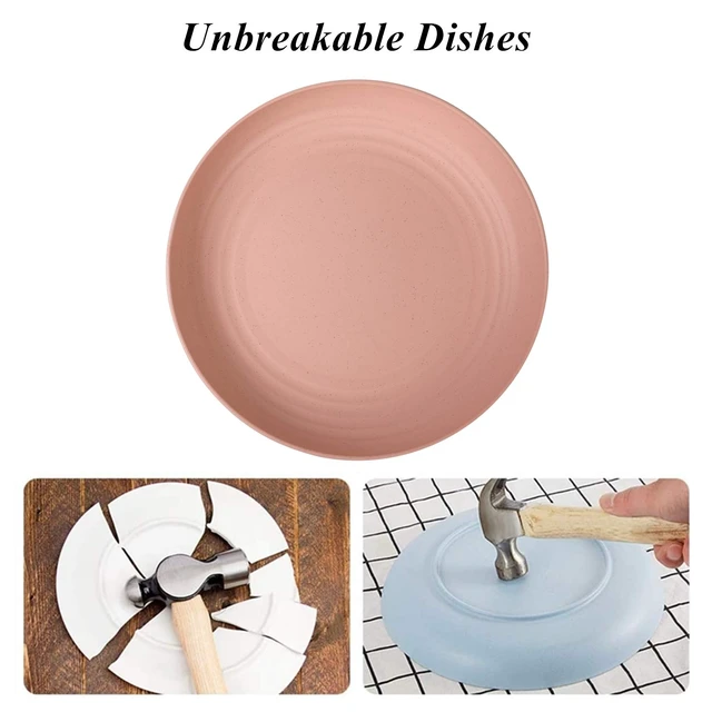 Alt view image 6 of 7 - Wheat Straw Plates 6 Pack 5.9 Inch Small Appetizer Plate Set
Unbreakable Lightweight Reusable Dishwasher & Microwave Safe Daily Use Dinner Dishes for Kitchen Outdoor Camping