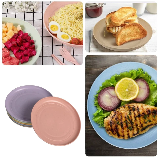 Alt view image 7 of 7 - Wheat Straw Plates 6 Pack 5.9 Inch Small Appetizer Plate Set
Unbreakable Lightweight Reusable Dishwasher & Microwave Safe Daily Use Dinner Dishes for Kitchen Outdoor Camping