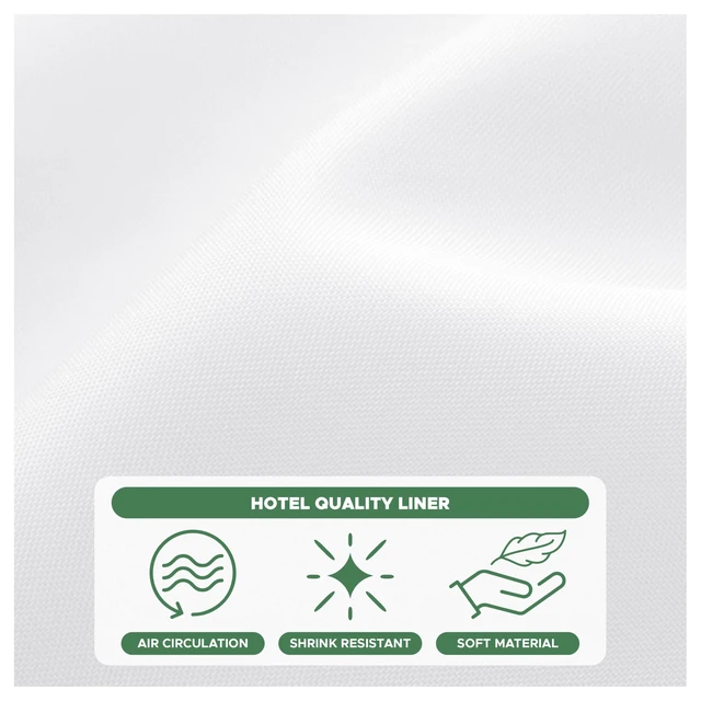 Alt view image 5 of 7 - Shower Curtain Liner 72x72 Inch-White Standard Size Shower Liners
Hotel Quality Water Resistant Shower Liners for Bathroom-Machine Washable Cloth Polyester Bath Curtain-Rental Apartment Home