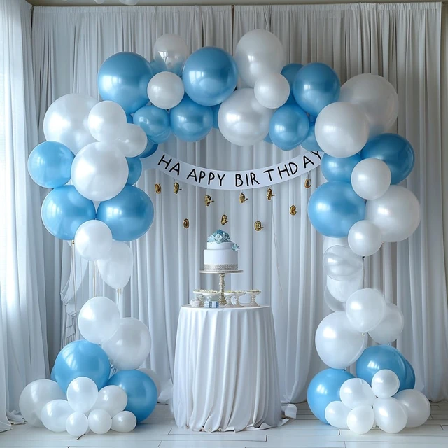 Alt view image 3 of 6 - 10x10ft Wrinkle Free White Backdrop Curtain for Parties Soft Fabric Drapes Wedding White Curtain Backdrop for Birthday Party Decorations Background for Photography 5x10ft, 2 Panels