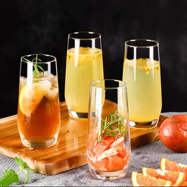 Alt view image 7 of 7 - Set of 4,Tall Drinking Glasses 18oz
Clear Cocktail Glass Cup, Water Glasses, Mojito Glassware, Juice, Beverage, Restaurant