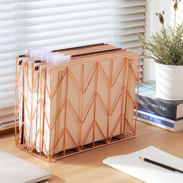 Alt view image 6 of 7 - 6 Pack Extra Capacity Hanging File Folders with Handle Letter Size Accordion Decorative Reinforced File Folder Cute Colored Expandable Portable Folder with 1/5-Cut Adjustable Tabs, Coco Mocha