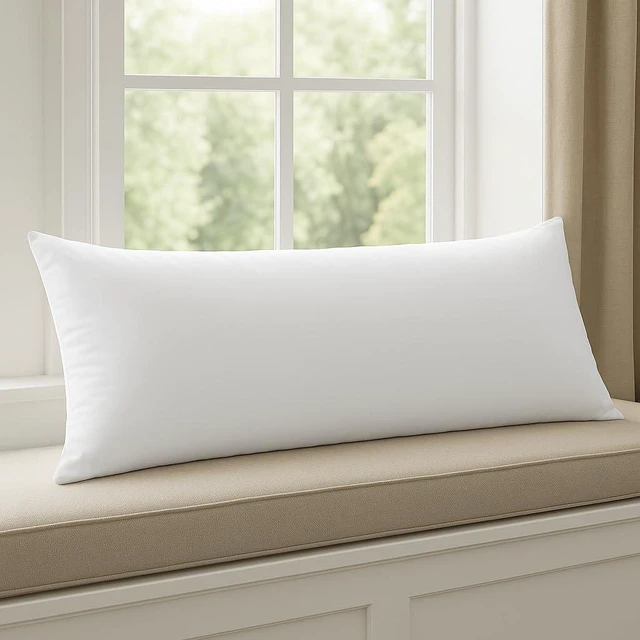 Alt view image 4 of 5 - 14x36 Inch Premium Throw Pillow Insert Soft Microfiber Rectangle Pillow Supportive Decorative Pillow Stuffer for Sofa Bed and Couch