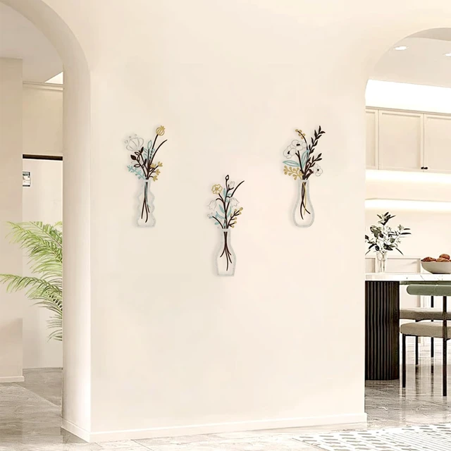 Alt view image 4 of 7 - 3 Pieces Metal Flowers Wall Art | Rustic Farmhouse Wall Decor, Beige
With Mounting Kit, Natural Themed, Indoor & Outdoor Minimalist, For Bathroom, Living Room, Kitchen | House-Warming Gifts
Brand: Aik