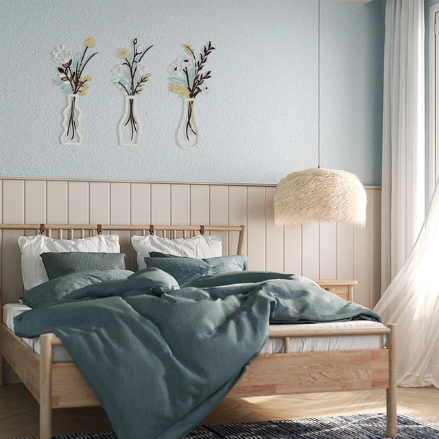 Alt view image 7 of 7 - 3 Pieces Metal Flowers Wall Art | Rustic Farmhouse Wall Decor, Beige
With Mounting Kit, Natural Themed, Indoor & Outdoor Minimalist, For Bathroom, Living Room, Kitchen | House-Warming Gifts
Brand: Aik