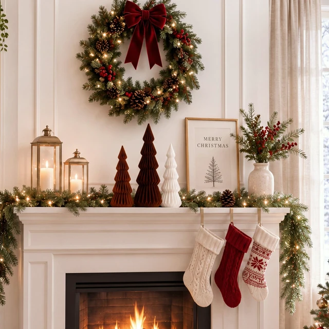 Alt view image 7 of 7 - Set of 3 Velvet Ceramic Christmas Tree Decor, Brown,White,Coffee
Large Stylish Velvet Cone Christmas Tree Figurine Table Decoration Xmas Winter Holiday Home Tabletop Mantel Centerpiece