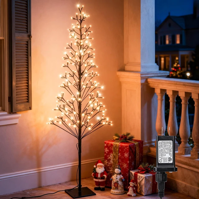 Main image of Chritsmas Tree Lights -5Ft Artificial Christmas Tree,Warm White
216 Leds 5Ft Christmas Tree with Timer, Includes 27 Leds Twinkle Lights for Holiday, Wedding, Party, Christmas Decorations