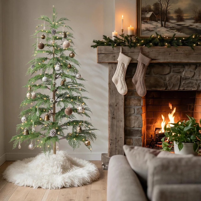 Alt view image 5 of 6 - 5ft Christmas Tree with Lights Artificial Real Touch Cypress Tree
Twinkling Christmas Tree, 11 Light Mode Remote Control, Multicolor LED Lights, Fake Holiday Tree for Home Decor