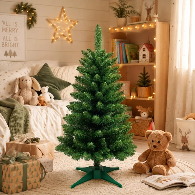 Alt view image 4 of 7 - 3FT Artificial Small Christmas Tree Mini Tabletop Decor Green
Desk Xmas Tree with Stable Base for Home Entryway Apartment Office Indoor Outdoor Holiday Decoration