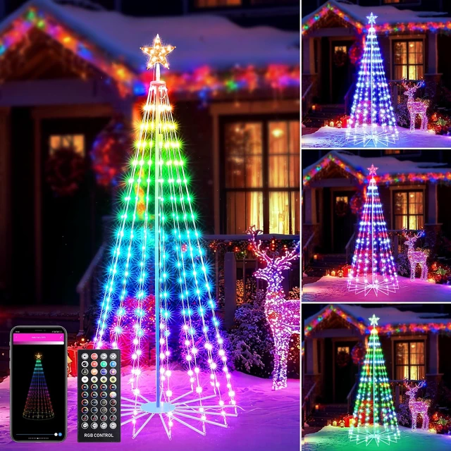 Main image of Joomer Outdoor Christmas Tree, 7FT 295LED App & Remote Controll with Timer
Music Sync & Group Control Smart Christmas Lights for Christmas Tree Holiday Xmas Indoor Outdoor Decor