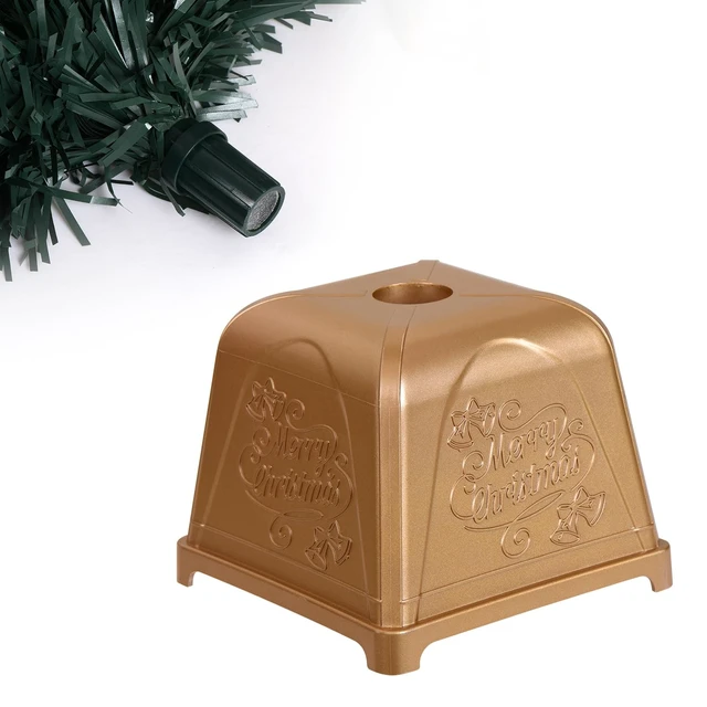 Alt view image 3 of 5 - 24inch e Crafty Pre-lit Mini Fiber Optic Christmas Tree
Tabletop Artificial small Christmas Trees with Gold Base fot for christmas Decorations