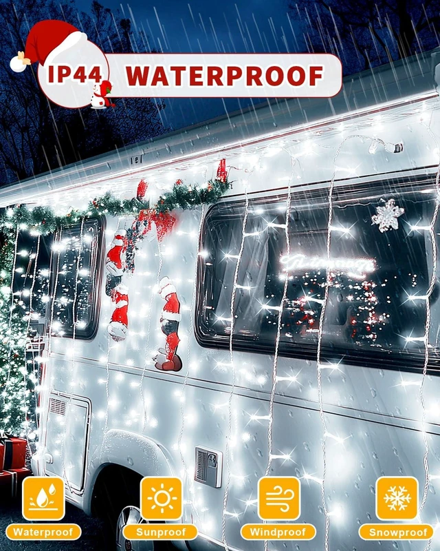 Alt view image 4 of 6 - String Lights,403FT 1200 LED Cold White Fairy Light Bedroom Decor
Remote Control, 8 Modes, Timer, Dimmable, Plug in, Home Room Garden Yard Holiday Party Wedding Xmas Tree Outdoor Decorations