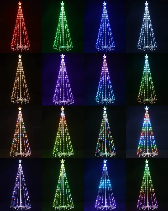 Alt view image 6 of 6 - Joomer Outdoor Christmas Tree, 7FT 295LED App & Remote Controll with Timer
Music Sync & Group Control Smart Christmas Lights for Christmas Tree Holiday Xmas Indoor Outdoor Decor