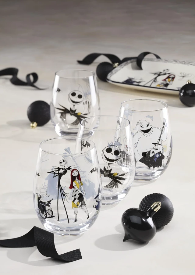 Alt view image 4 of 7 - The Nightmare Before Christmas Assorted Tumblers, Set Of 4