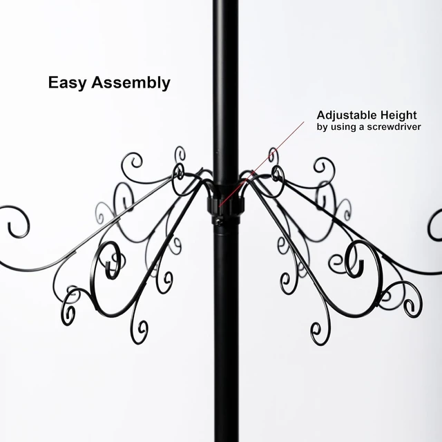 Alt view image 3 of 7 - 6.5 Ft Ornament Display Tree Stand 174 Hook Metal Christmas Tree
Large wrought iron display tree holds 174 ornaments for Christmas, Halloween, weddings and year-round décor.
