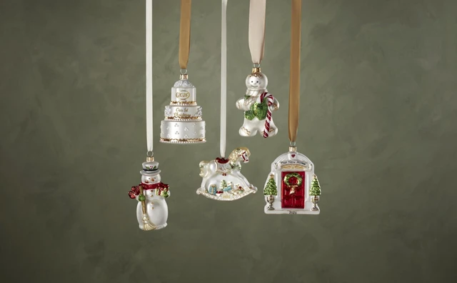 Alt view image 6 of 7 - 2026 Retro Blown Glass Our 1st Christmas Wedding Ornament