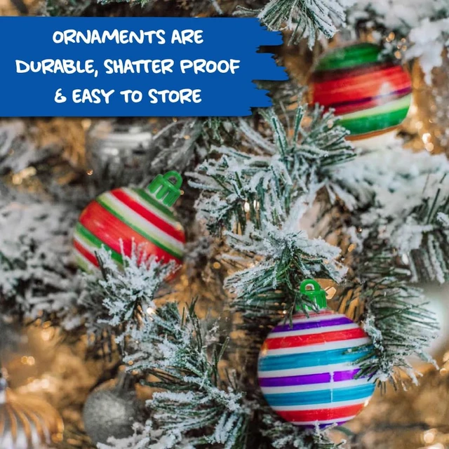 Alt view image 3 of 6 - Ornament Decorator Combo Pack - DIY Christmas Ornament Kit
Spinner Arts and Crafts, 8 Nontoxic Markers, 3 Shatterproof, Ages 3 and Up, Holiday Family Activity