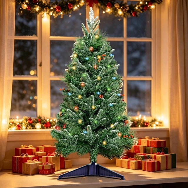 Main image of 3FT Artificial Mini Christmas Tree, Pre-lit Christmas Tree
Tabletop Christmas TreePerfect for Holiday Decorations at Home or in the Office