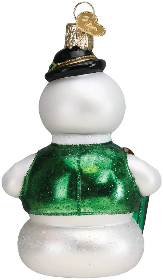 Alt view image 2 of 5 - Old World Christmas Sam The Snowman Glass Blown Ornament for Christmas Tree, Handcrafted Holiday Decoration, Rudolph Collection