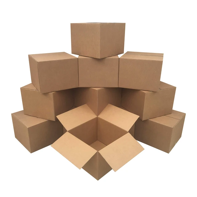 Main image of Basics Cardboard Moving Boxes, Large 20" x 20" x 15", Brown, 12-Pack
For Packing and Shipping