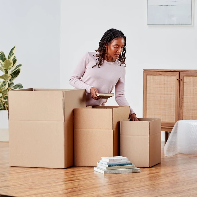 Alt view image 2 of 6 - Basics Cardboard Moving Boxes, Large 20" x 20" x 15", Brown, 12-Pack
For Packing and Shipping