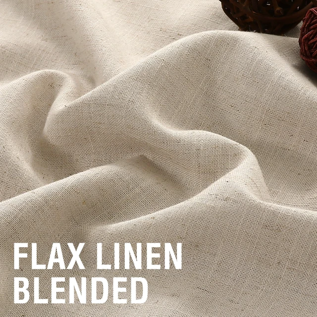 Alt view image 4 of 7 - Linen Light Filtering Curtains 84 Inch for Living Room, Linen
Linen Blend Fabric, Light Filtering Privacy Drapes with Grommet Top, Modern Farmhouse for Bedroom, 52x84 Inches, 2 Panels
