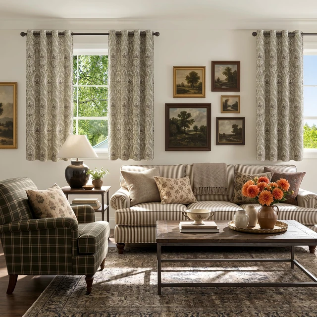 Alt view image 6 of 7 - jinchan Sage Green Damask Curtains 63 Inch Room Darkening Grommet 2 Panels
Blackout darpes, vintage, floral, medallion print, linen textured, thermal insulated, bedroom, living room, window treatment