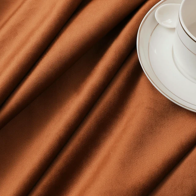 Alt view image 5 of 6 - urnt Orange Blackout Back Tab Velvet Curtains 52x84 inches 2Pcs
Thermal Insulated, Super Soft, Luxury Home Decor, Rod Pocket&Back Tab Window Panels Drapes, Room Darkening,Privacy Protected