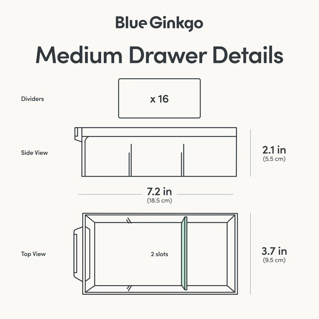 Alt view image 4 of 7 - 16-Drawer Storage Cabinet Organizer, Blue, Made in Korea
Stackable. Adjustable. Easy Visibility.