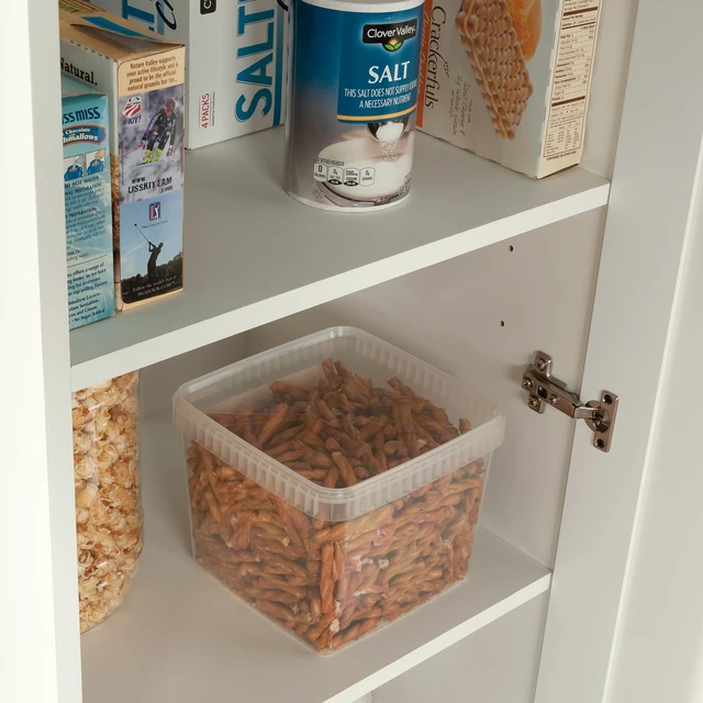 Alt view image 6 of 6 - HomePlus Pantry Storage Cabinet, Soft White
Single Door, Adjustable Shelves, Kitchen Storage Cabinet