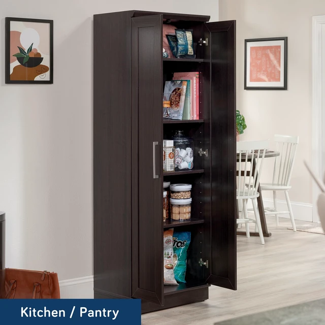 Alt view image 3 of 7 - HomePlus Storage Cabinet/ Pantry cabinets, Dakota Oak finish