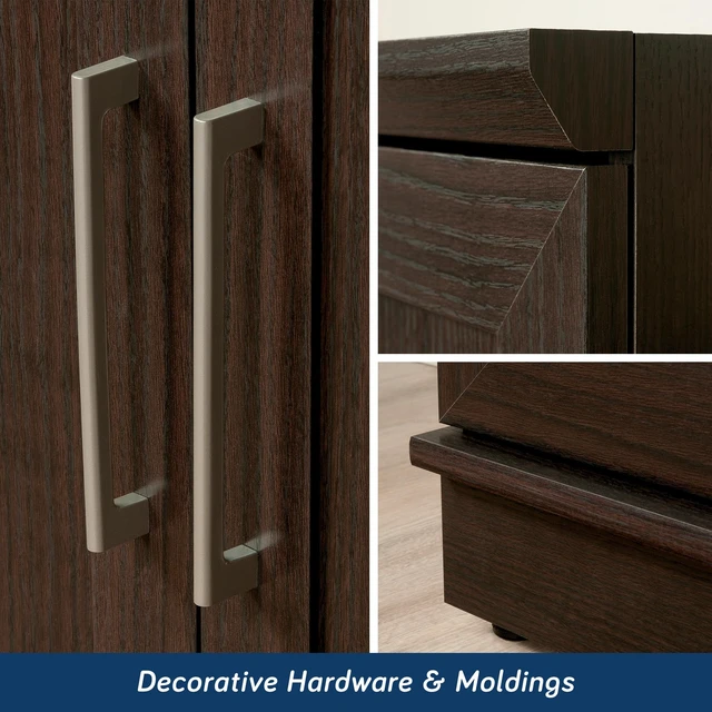 Alt view image 5 of 7 - HomePlus Storage Cabinet/ Pantry cabinets, Dakota Oak finish