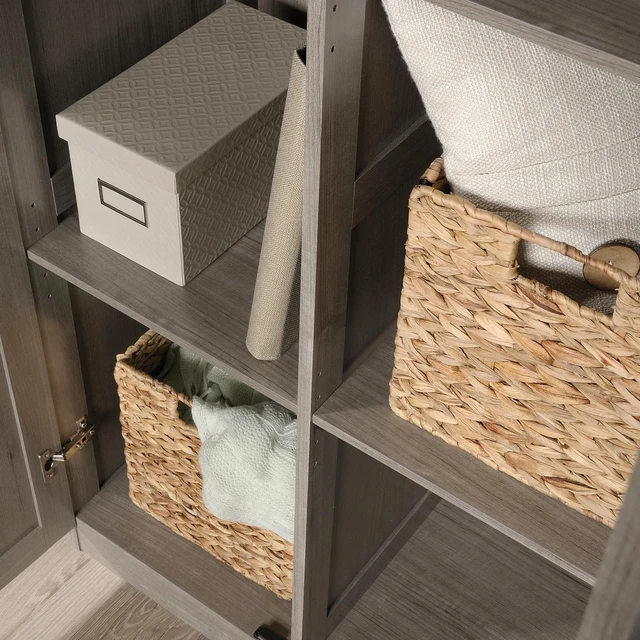 Alt view image 5 of 6 - Select 71" Storage Cabinet, Pantry Cabinet Kitchen Storage with Adjustable Shelves, Bathroom Storage Cabinet, in Silver Sycamore