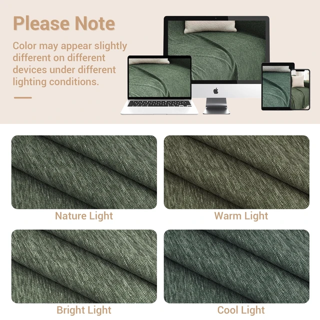 Alt view image 7 of 7 - Couch Cover for Sectional Sofa, 2 Pieces Couch Covers for L Shaped Couch, Washable Furniture Protector for Pets, Kids, Sofa Slipcover for 2-3 Cushion Couch (71"x118"+71"x118", Moss Green)