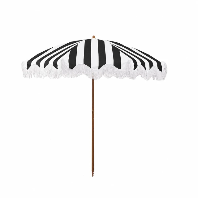Main image of 6.5FT Outdoor Patio Umbrella with Fringe, Boho Beach Umbrella
UV Protection | Tilt & Adjustable Height | Portable 2-Piece Brown Steel Pole | Perfect for Pool, Garden, Party & Beach