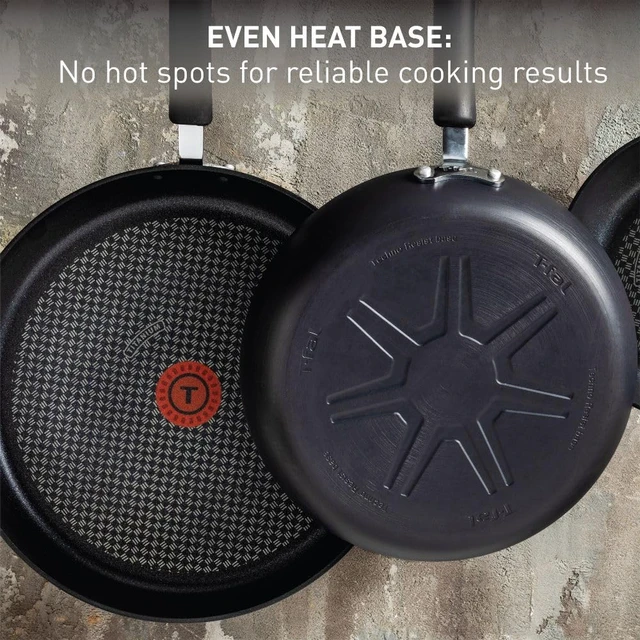 Alt view image 6 of 7 - Ultimate Hard Anodized Nonstick Fry Pan Set, 2-Pack, 10,12 in, Onyx
