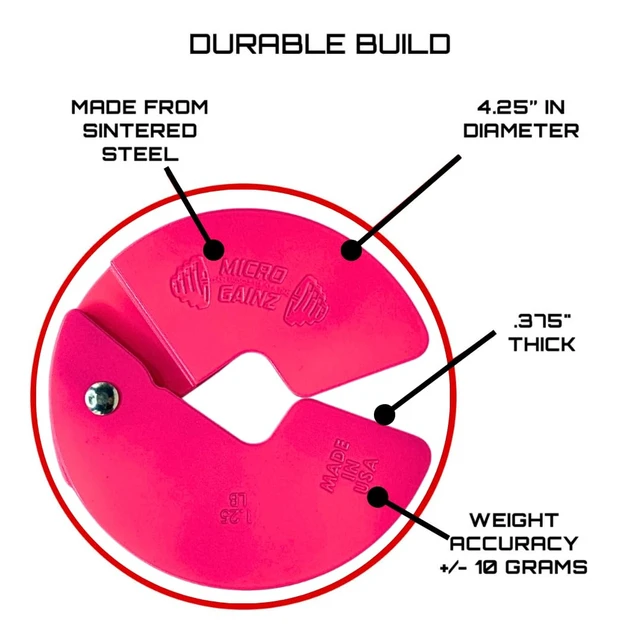 Alt view image 2 of 7 - 1.25LB Dumbbell Fractional Weight Plates, 2-Piece