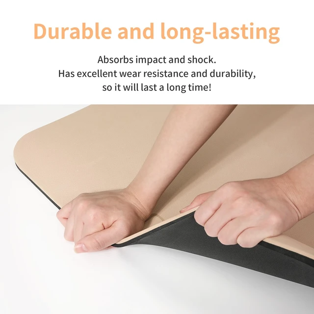 Alt view image 4 of 7 - POE Yoga Mat (10mm)Extra Thick Fitness Mat 72"x24" with Carry Strap
Non-slip, tear-resistant and suitable for all ages, perfect for yoga, Pilates, home gym and full-body workouts.