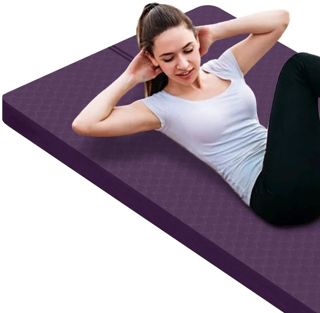 Main image of Large Exercise Mat - 15mm/20mm/30mm Thick Yoga Mat | Workout Mat for Fitness, Yoga, Pilates, Stretching & Floor Exercises for Women & Men with Free Carrying Bag